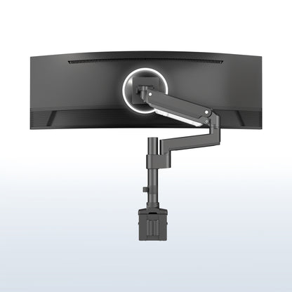 Pneumatic Arm Single Monitor Desk Mount 