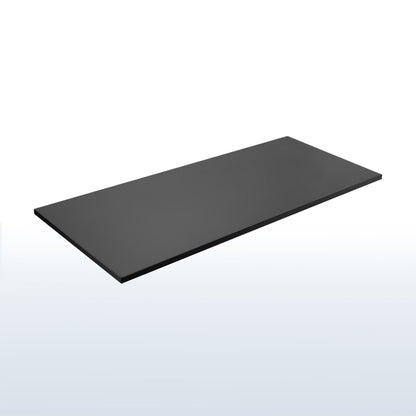 55 x 24 inch Universal Solid One-Piece Square Corner Table Top for Standard and Sit to Stand Height Adjustable Home and Office Desk Frames