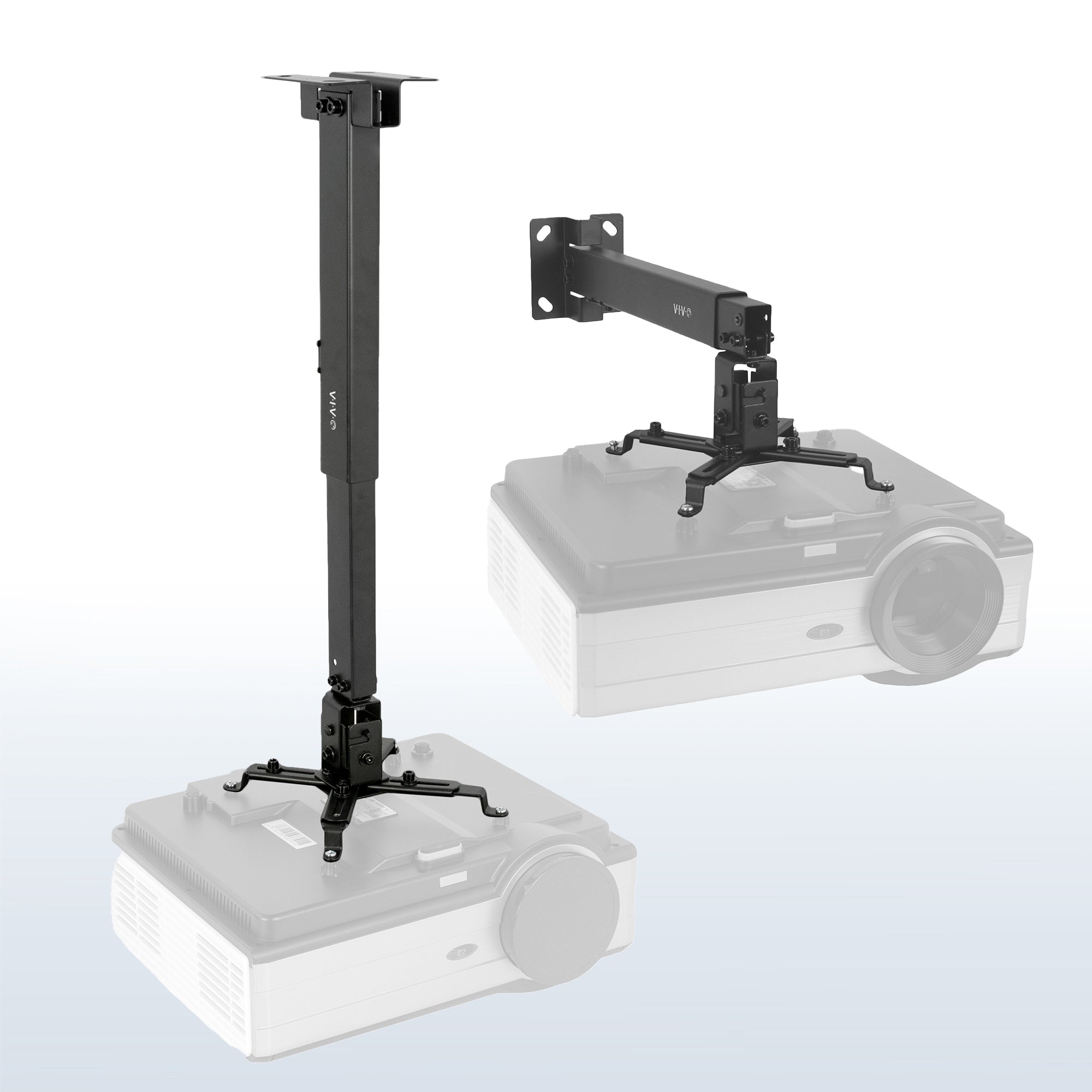 Adjustable ceiling or wall projector mount from VIVO.