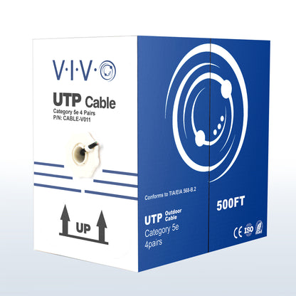 Cat5e UTP (unshielded twisted pair) CCA (Copper Clad Aluminum) 24 AWG bulk ethernet cable