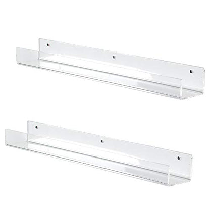 Acrylic 24” Floating Bookshelves